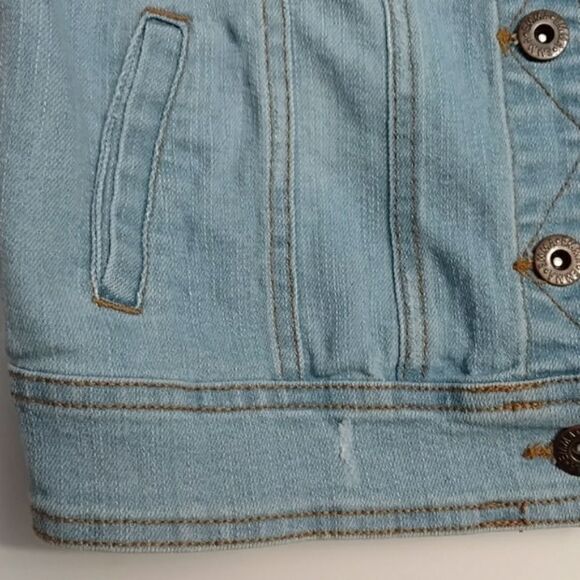 Emma‎ Denim Vest Anime Hand Painted DIY Upcycled Japanese Animé, Size - Medium - Picture 5 of 8